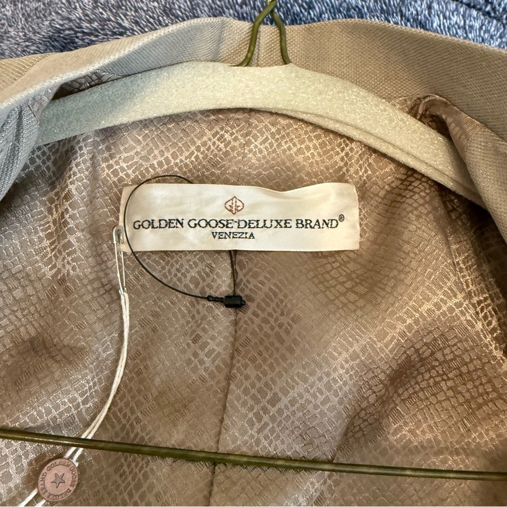 Golden Goose Beige Canvas Jacket NWT size small - Picture 4 of 7